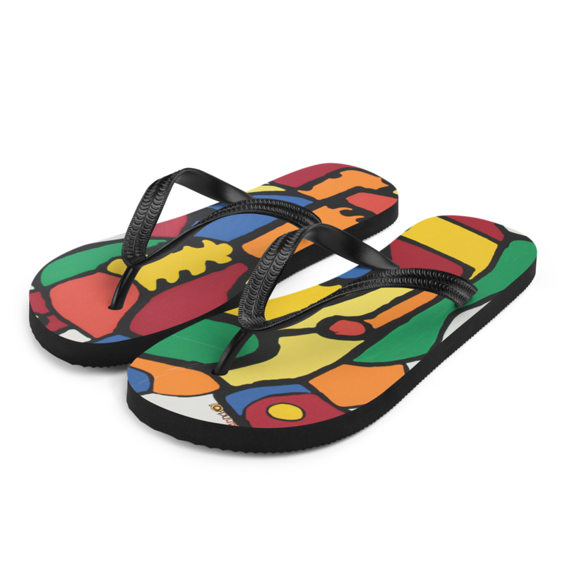 C 2001 (Untitled, Acrylic) — Flip-Flops
